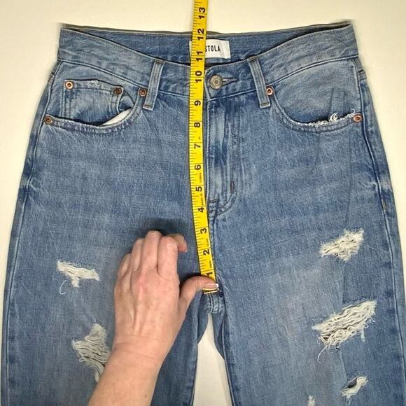 EUC | Pistola Denim | Jen Slouchy Boyfriend Distressed Jeans | Primrose | 25 - Picture 12 of 15